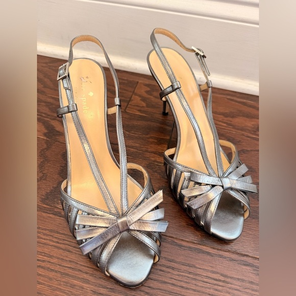 Kate Spade silver stone  Heels size 8.5 - Picture 2 of 6
